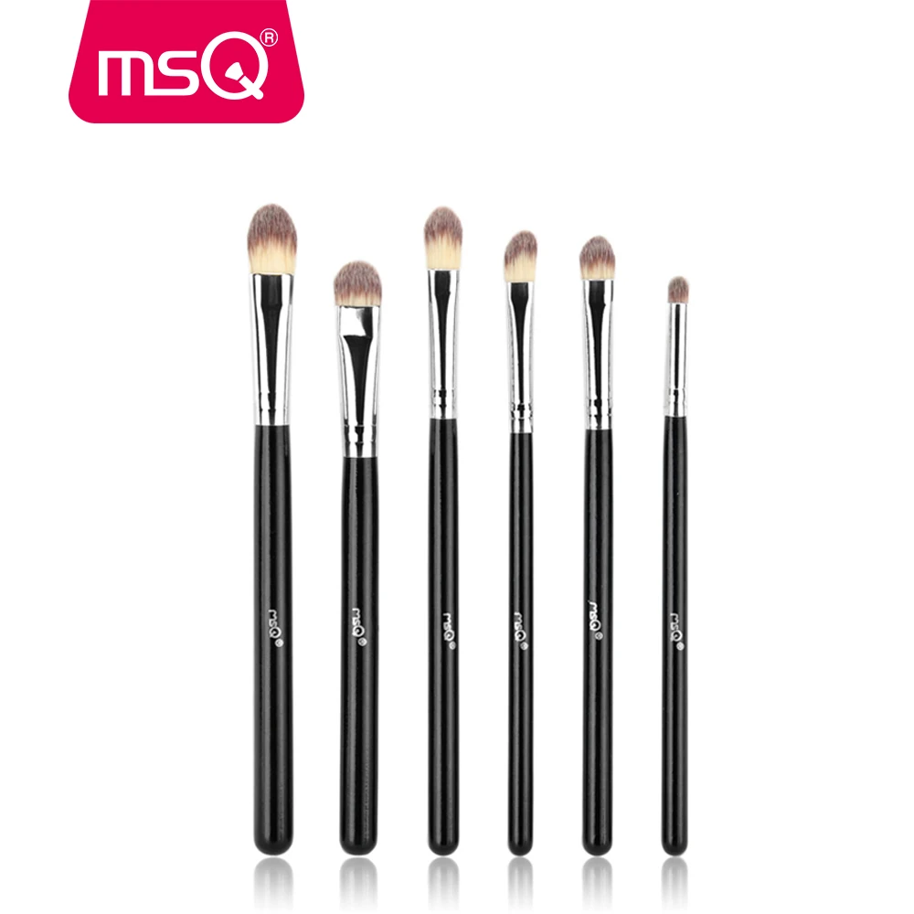MSQ 6pcs Eyeshadow Makeup Brushes Set Professional Eye Brush Eye Shadow Blending Make Up Brush Soft Synthetic Hair MSQ 6pcs Eyeshadow Makeup Brushes Set Professional Eye Brush Eye Shadow Blending Make Up Brush Soft Synthetic Hair