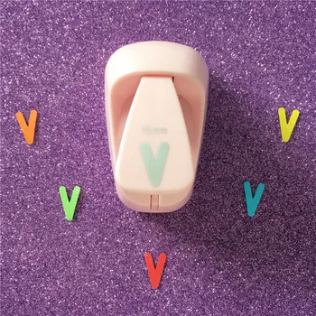 

Free Shipping Alphabet V shaped save power paper/eva craft punch Scrapbook Handmade punchers DIY v letters hole punches puncher
