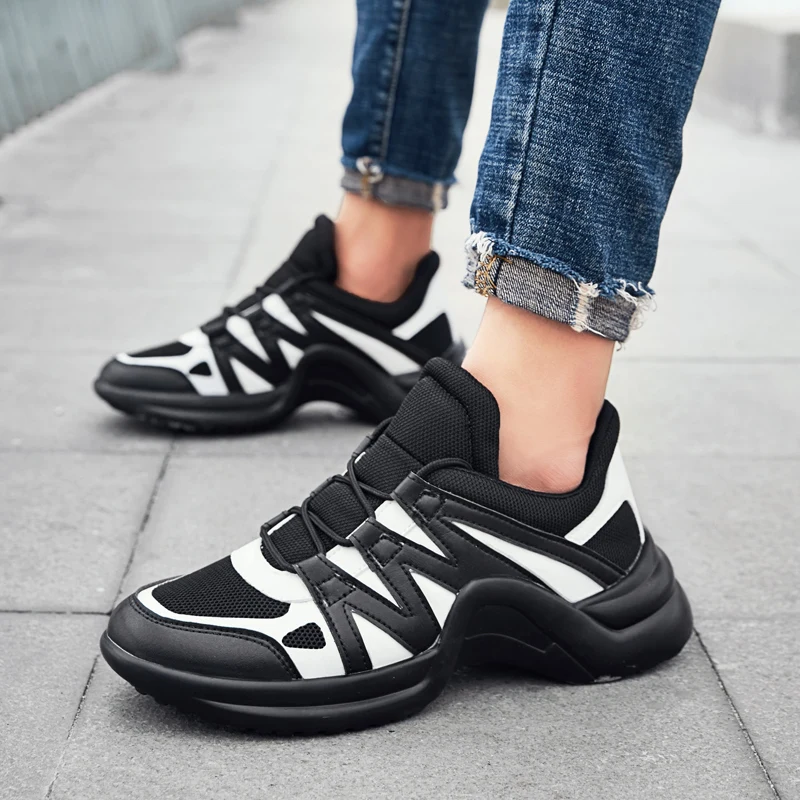 

Men Casual Shoes Spring Autumn Breathable Mesh Men Shoes Platform Fashion Sneakers Men Flat Walking Shoes Tenis Masculino Adulto