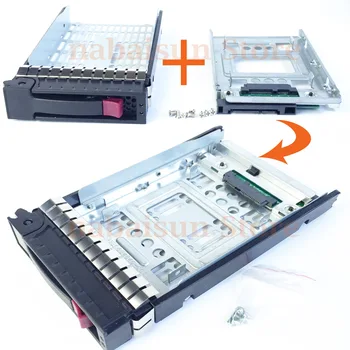 

2.5" SSD TO 3.5" SATA Converter HDD Tray Caddy 654540-001+373211-001 for DL160G7 DL180G7 ML350G5 ML370G6 ML370G5 with 8 screws