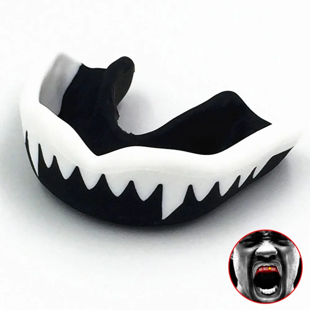 Professional Soft EVA Mouth Guard Adult Karate Muay Safety Mouth Protective Teeth Guard Sport Football Basketball Thai Boxing