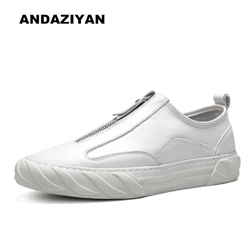 

Handsome leather shoes men wild flat breathable casual youth board shoes men