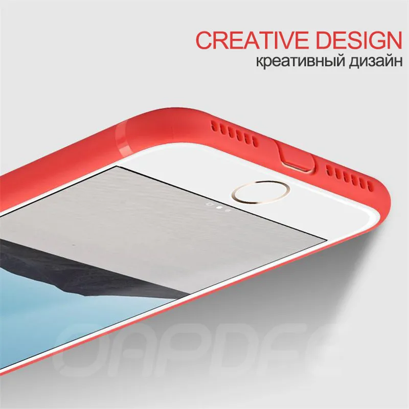 Luxury Back Matte Soft Silicon Case For iPhone 7 8 6 6S Plus Cases Full Cover For iPhone X XR XS Max 5 5S SE Phone Case Coque