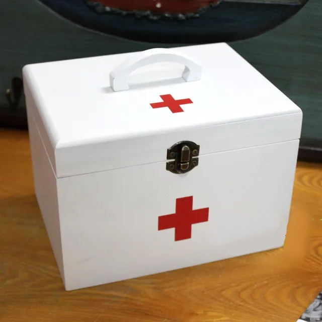 Storage Box Medical First Aid Kit Family Pyxides Child Large Medicine