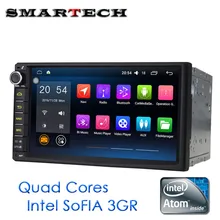 Universal 2Din Car Radio Android 6.0 Marshmallow Intel ATOM QuadCore HeadUnit HD Car GPS Navi Support RDS Google maps 3G Airplay