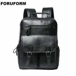 Для мужчин ноутбук рюкзак кожаный рюкзак большой Для Мужчин's Бизнес путешествия Рюкзаки подростков Обувь для мальчиков школьная Рюкзаки