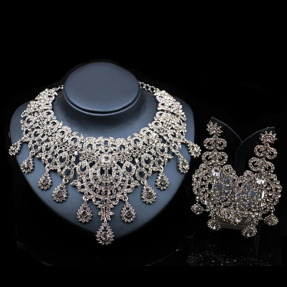 Новое украшение LAN PALACE bijoux femme mariage нигерийское ожерелье и серьги для вечерние