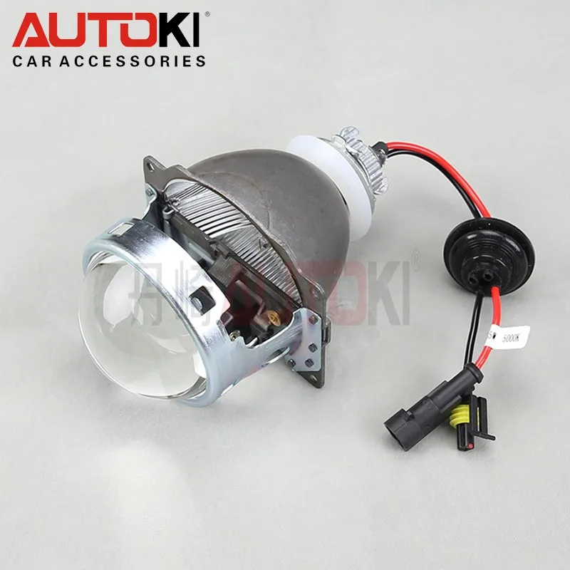 Autoki 3 дюйма Q5 Koito Bi-xenon HID объектив проектора LHD универсальная быстрая установка+ лампа 4300 K-6000 K