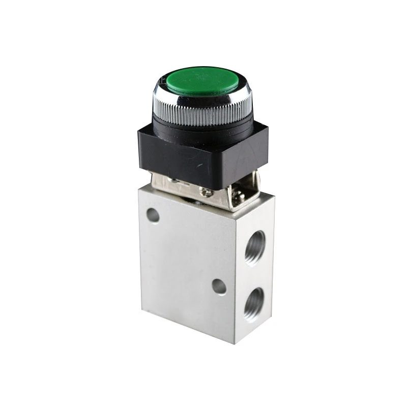 1/4"PT Air Inlet 3 Way Two Position Momentary Mechanical Valve MV322PP