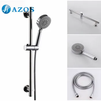 

5-Function Hand Shower Head with Adjustable Slide Bar, Polished SUS304 Stainless Steel Chrome Polished LYTZ003