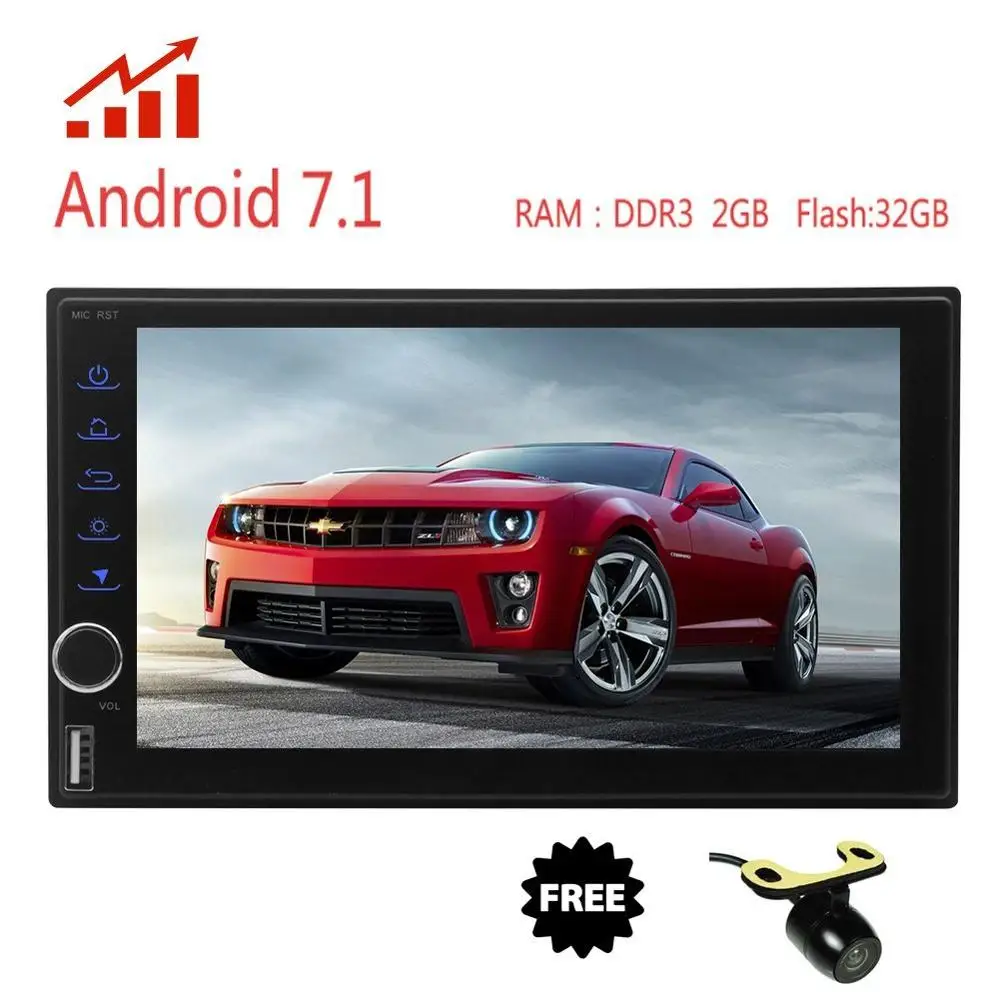 Perfect Free Rearview Camera Car Stereo Octa-core Android 7.1 2Din In Dash AM FM Radio Car Video with Bluetooth Wifi 4G GPS Navigation 0 Perfect Free Rearview Camera Car Stereo Octa-core Android 7.1 2Din In Dash AM FM Radio Car Video with Bluetooth Wifi 4G GPS Navigation 0