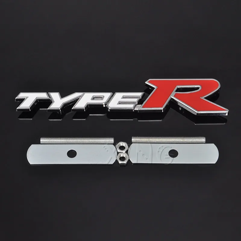 Металлическая 3d эмблема на переднюю решетку автомобиля значок для Honda Type R Racing S