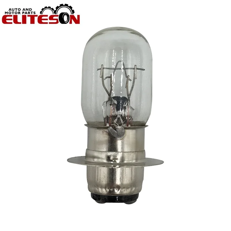 

1 PCS T19 P15D-25-1 Clear Transparent Motorcycles Front Headlight Lamp Bulb 12V 35/35W Double Filaments