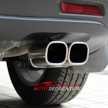 Для Suzuki Sx4 S-cross- экстерьер автомобиля стиль нержавеющая задний конец труба глушителя Отделка 1 шт