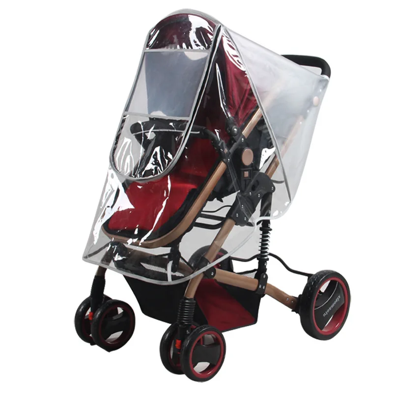 Универсальная детская коляска дождевик ветровое стекло для коляски водонепроницаемый дождевик для коляски высокий вид детская коляска для поездок аксессуар