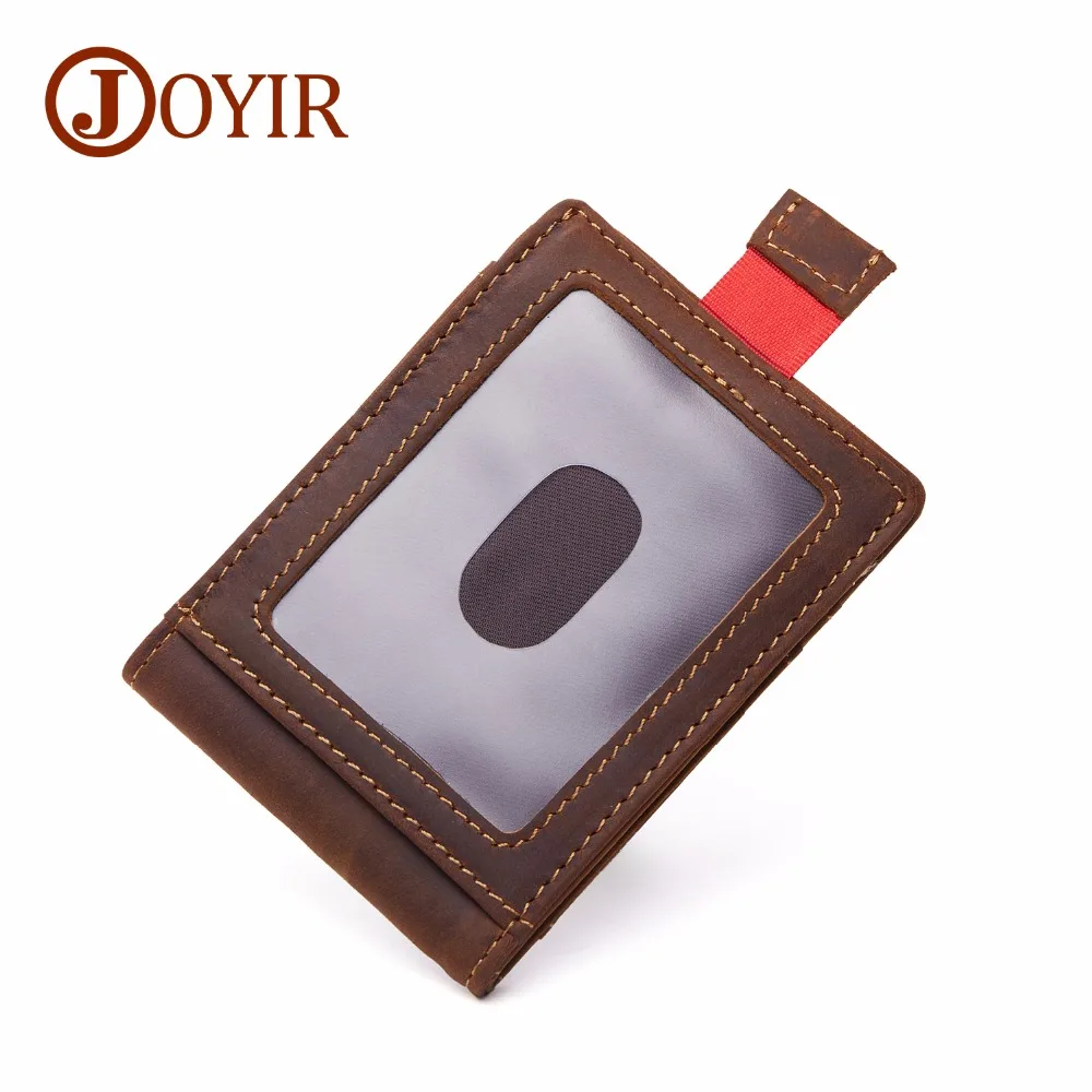 JOYIR RFID производство натуральная кожа мужской держатель для карт короткий кошелек