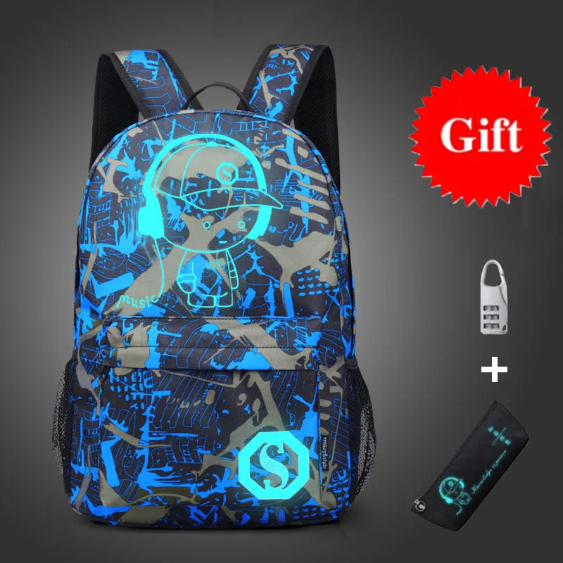 

New Anime School Backpacks for Kids Bags Children Backpack with Pencil Bag and Anti-theft Lock Boys Girls Teens Student Book Bag