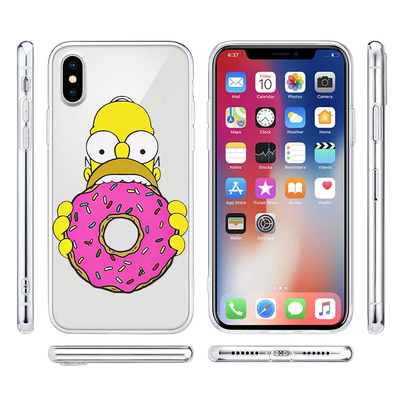 Мягкий силиконовый модный прозрачный чехол Los Simpsons для Apple iPhone 11 Pro XS MAX XR X 7 8 Plus 6 6s Plus 5 5C 5S SE