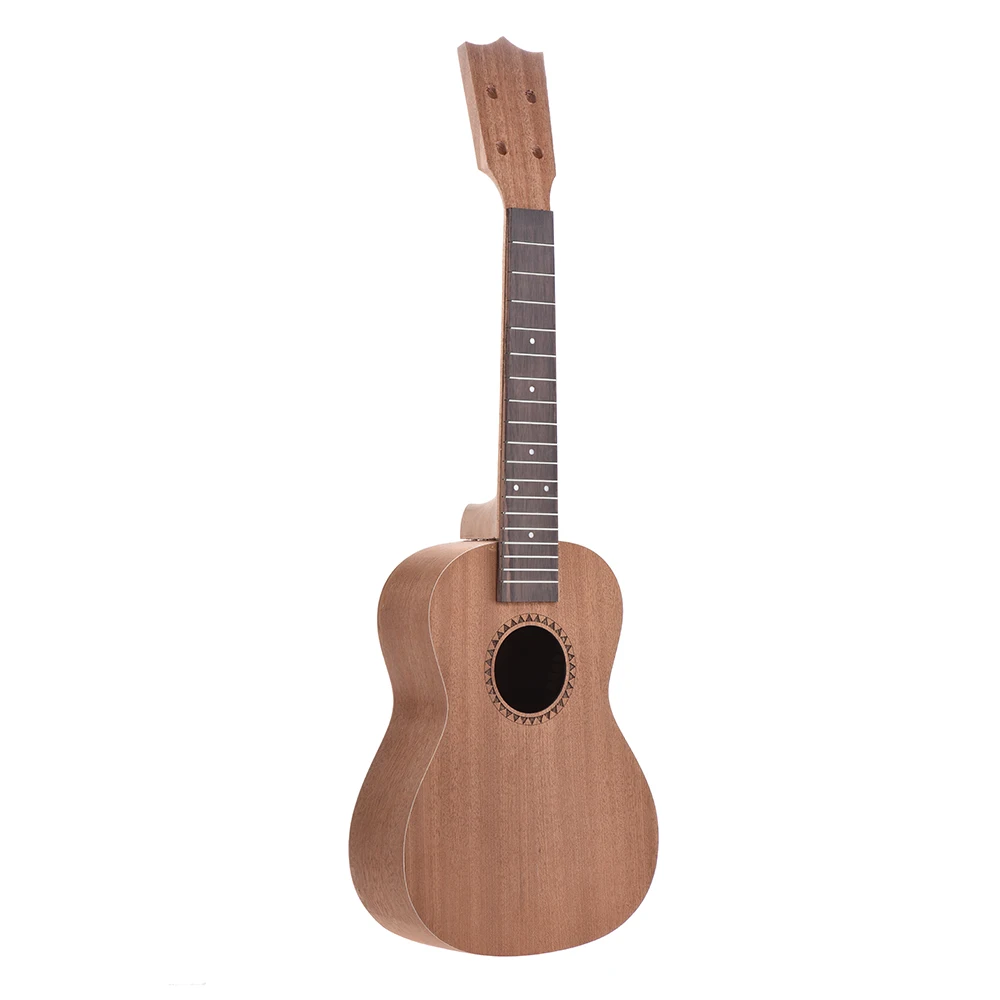 26in Гавайские гитары укулеле DIY Kit Tenor Ukelele Гавайские гитары DIY Kit Sapele Дерево корпус палисандр гриф с колышками Струнный мост гайка