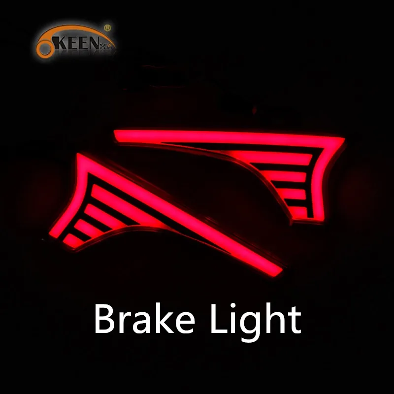OKEEN 2pcs Car LED Rear Bumper Reflector Light for Suzuki Ertiga 2012- Tail Brake Light for SCROSS VITARA SX4