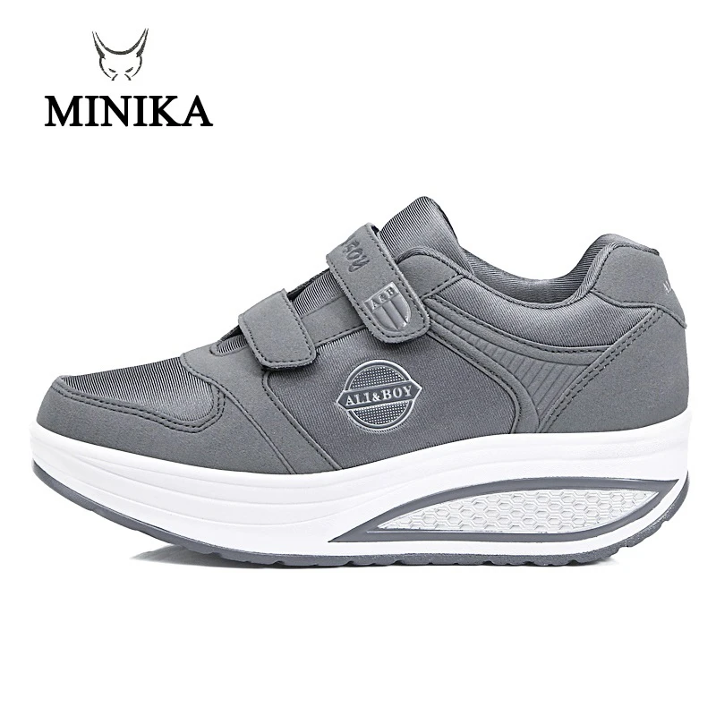 

2018 4 colors Spring Shake toning shoes women platform shoes Mujer Body shaping fitness shoes slimming Swing Shoes For Female