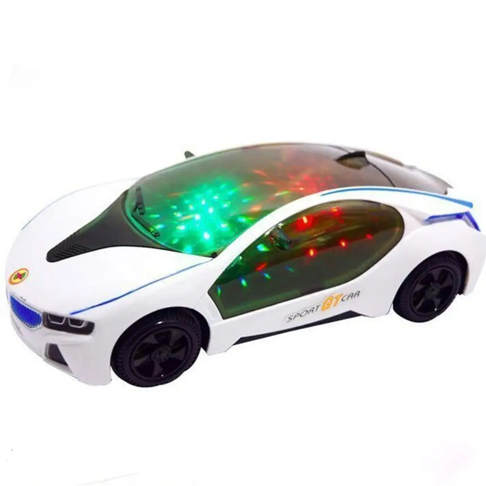 3D automatic LED Flashing Light luxury Car Model Music Sound Electric Toy Kids Children Gift crafts 5