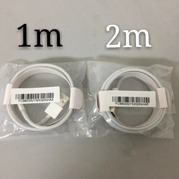 

10Pcs/lot Genuine Original 8ic E75 Chip1m/3ft 2m/6ft Sync Data USB charger Cable for iphone X 8 7 6 6s plus 5s SE 5C with box