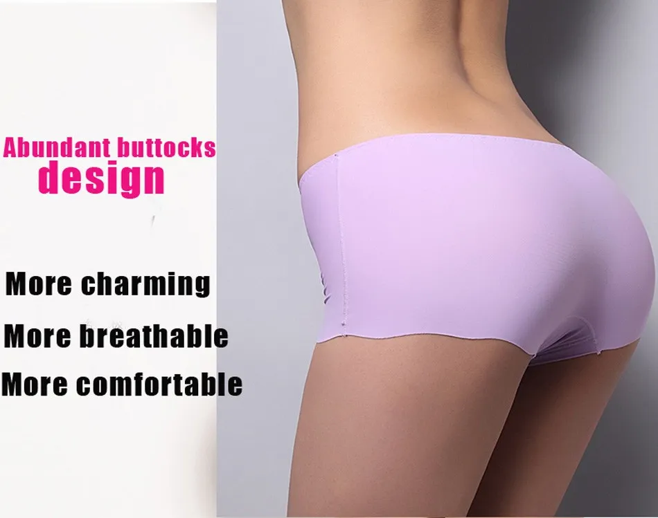2017 New Arrival Girls Safety Pants Ice Silk Seamless Underpants Women Safety Shorts Plus Size Underwear Panties 11