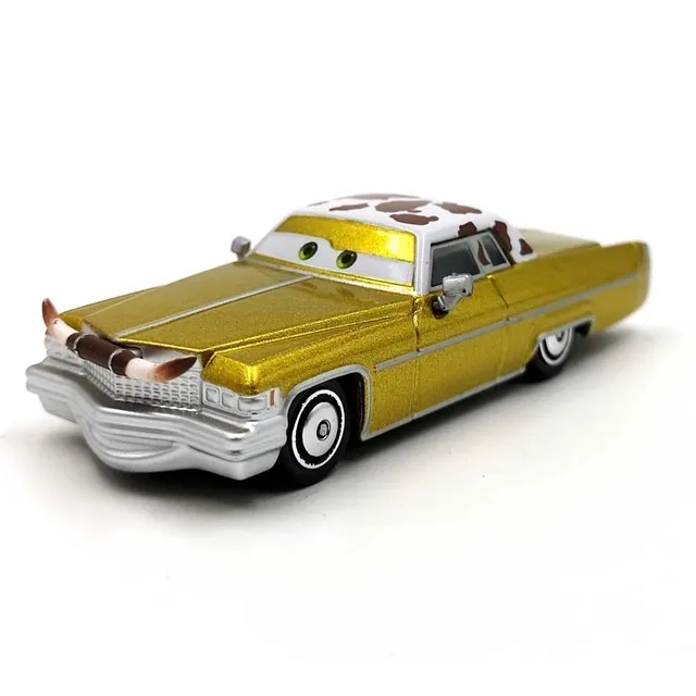 Disney Pixar Cars 2 Toys Lightning McQueen Mack Truck The King 1:55 Diecast Metal Alloy Modle Figures Toys Gifts For Children coffe yellowboss