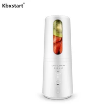 Kbxstart портативный персональный блендер USB Rchargeable соковыжималка быстрее фрукты встряхнуть и миксер для смузи с 300 мл стеклянная бутылка 7,4 В