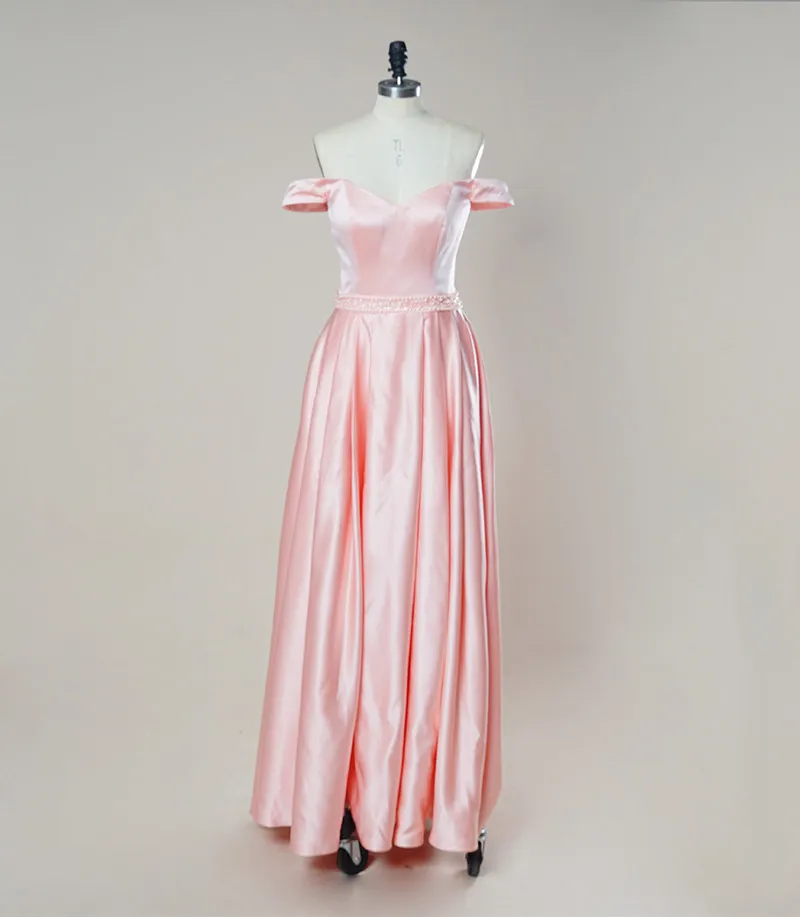 Backless 2017 Mermaid V-neck Short Sleeves Satin Pink Long Women Prom Dresses Prom Gown Evening Dresses Evening Gown (2)