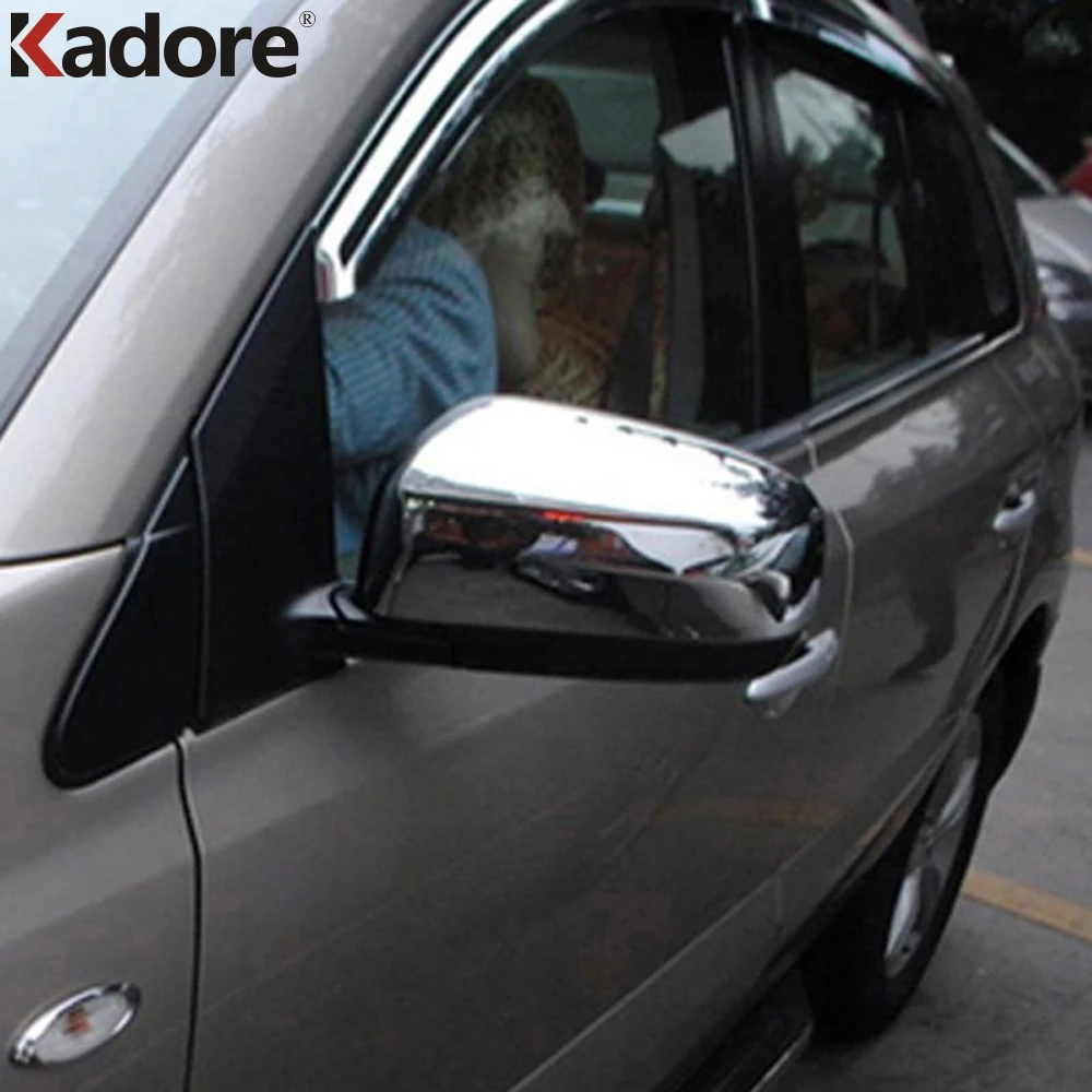 

For RENAULT KOLEOS 2008 2009 2010 2011 ABS Chrome Door Side Rear View Rearview Mirror Case Cover Trim Car Styling Accessories