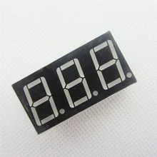 10 шт. цифровая трубка 3 Бит 3 Бит общий катод 0,5" 0.56in. Красный светодиодный-значный 7-сегментный на