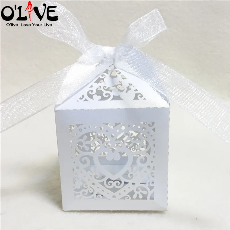 50 шт. Подарочная коробка для детского душа, коробка для конфет, бумажная упаковка для свадебной вечеринки, подарочные пакетики, картонные коробки, Bonbonniere Goodie Bags