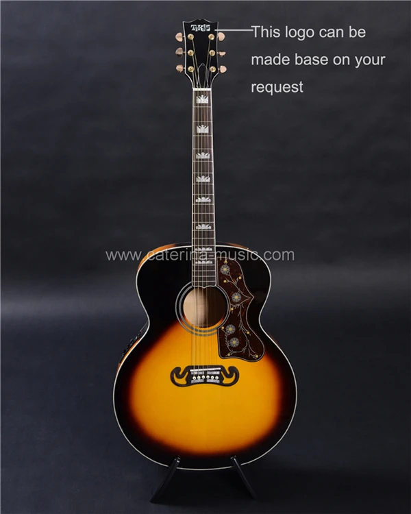 

Guitarra acustica, 43 inch jumbo acoustic gutiar, customized logo as your request