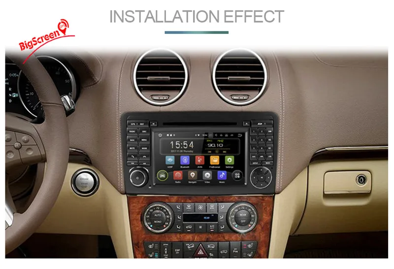 Clearance 2 Din Android 8.0 Car Radio GPS Navi For Mercedes Benz ML W164 ML350 ML500 GL X164 GL320 IPS Unit stereo RAM 4GB+32GB 8 Core 4