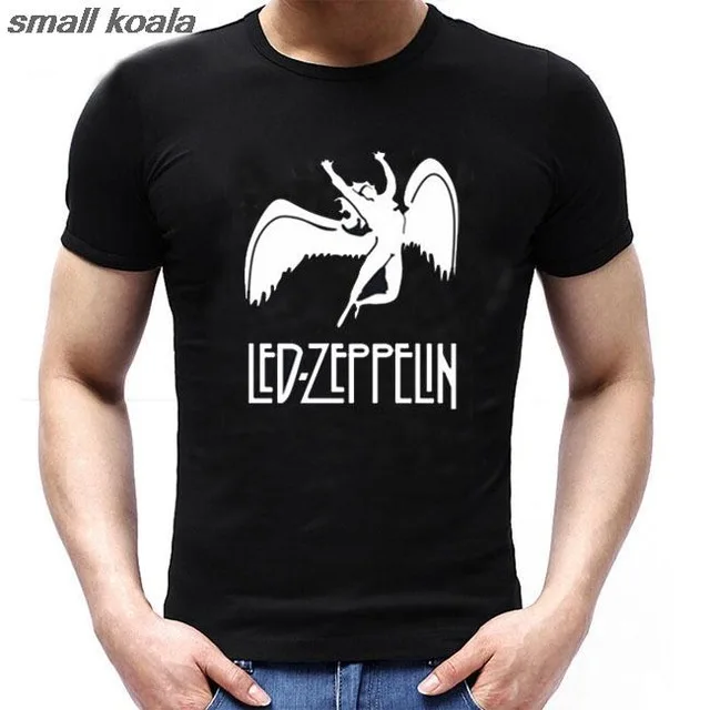 Led Zeppelin Rock Zoso Band T shirt Heavy Metal Short Sleeve Round Neck