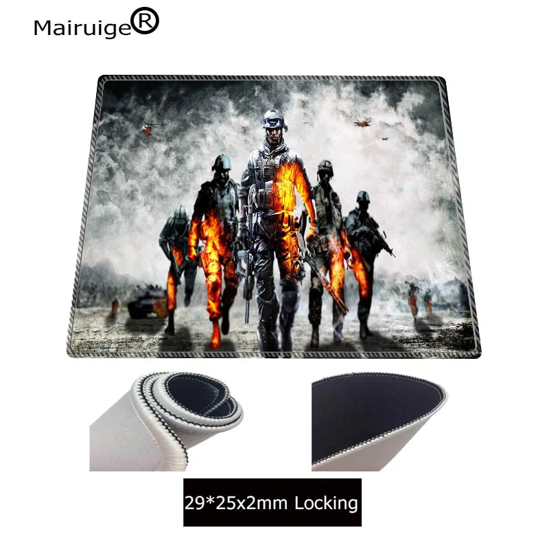 Mairuige Battlefield Mouse Pads Speed Large Locking Edge Mouse Pad High Quality Rubber Gamer Soft Keyboards Gaming Mousepad