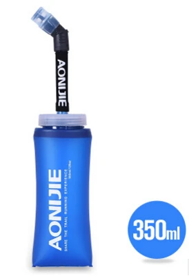 AONIJIE Складная Силиконовая бутылка для воды, чайник для путешествий, спорта, кемпинга, пеших прогулок, бега, марафона, мягкая сумка для воды - Цвет: 350ml