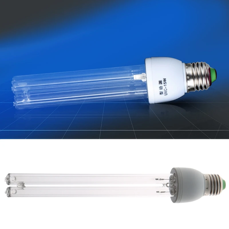 E27 UVC ультрафиолетового излучения UV светильник трубки лампы 20 Вт лампы дезинфекции озоном стерилизации против клещей светильник s бактерицидные лампы L15