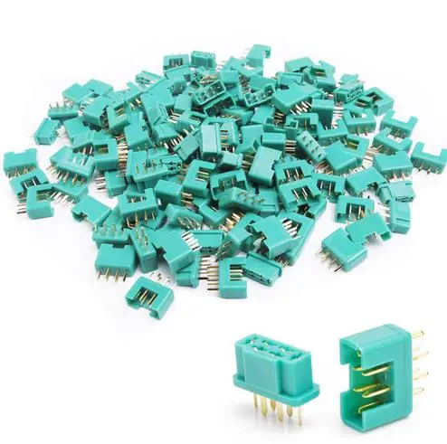 100 шт. Amass MPX мужской женский 6-pin разъем (50 пар) | Игрушки и хобби