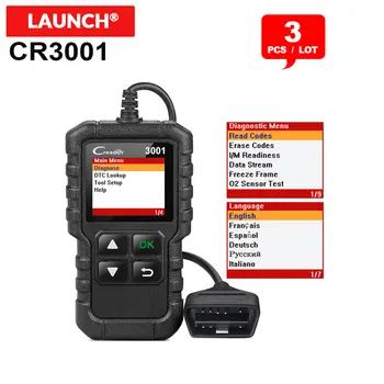 

3pcs/lot LAUNCH X431 Creader 3001 OBD scanner code reader Provide OBDII/EOBD full function CR3001