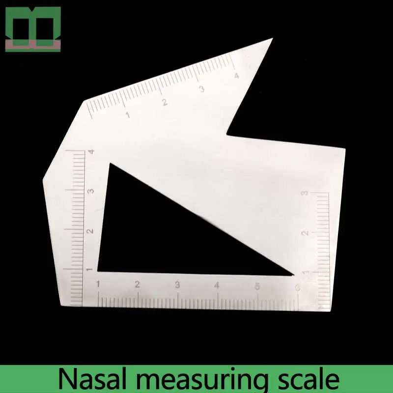 Nasal measuring scale stainless steel 7.5*7cm Nasal carved plate asal plastic surgery instruments and medical tools