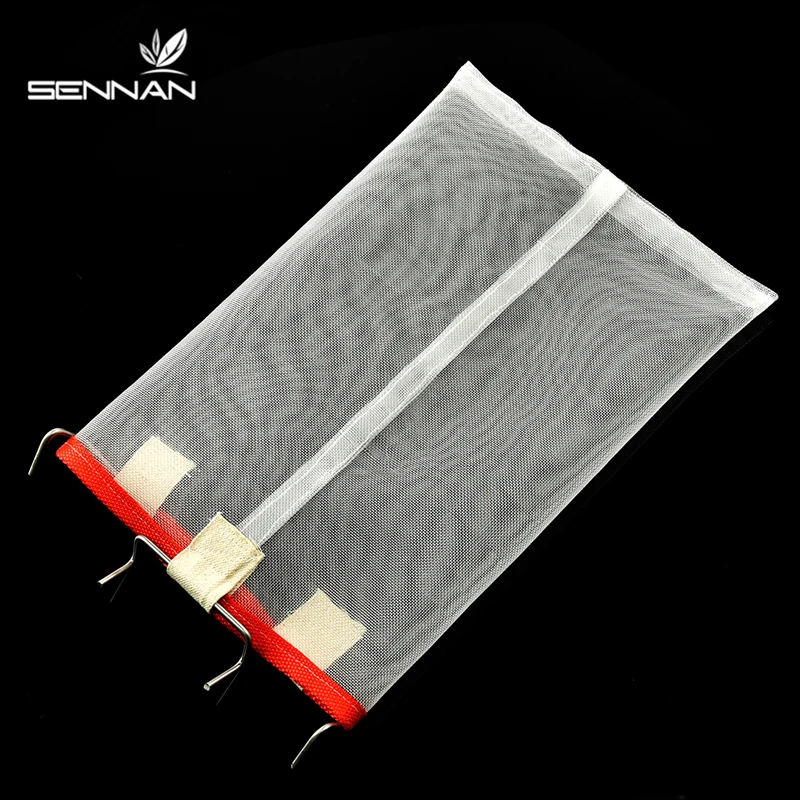 

SenNan Beekeeping Tools New Portable Squre Net Filter With Hooks Honey Bee Filter Extractor Best Cappings Bag
