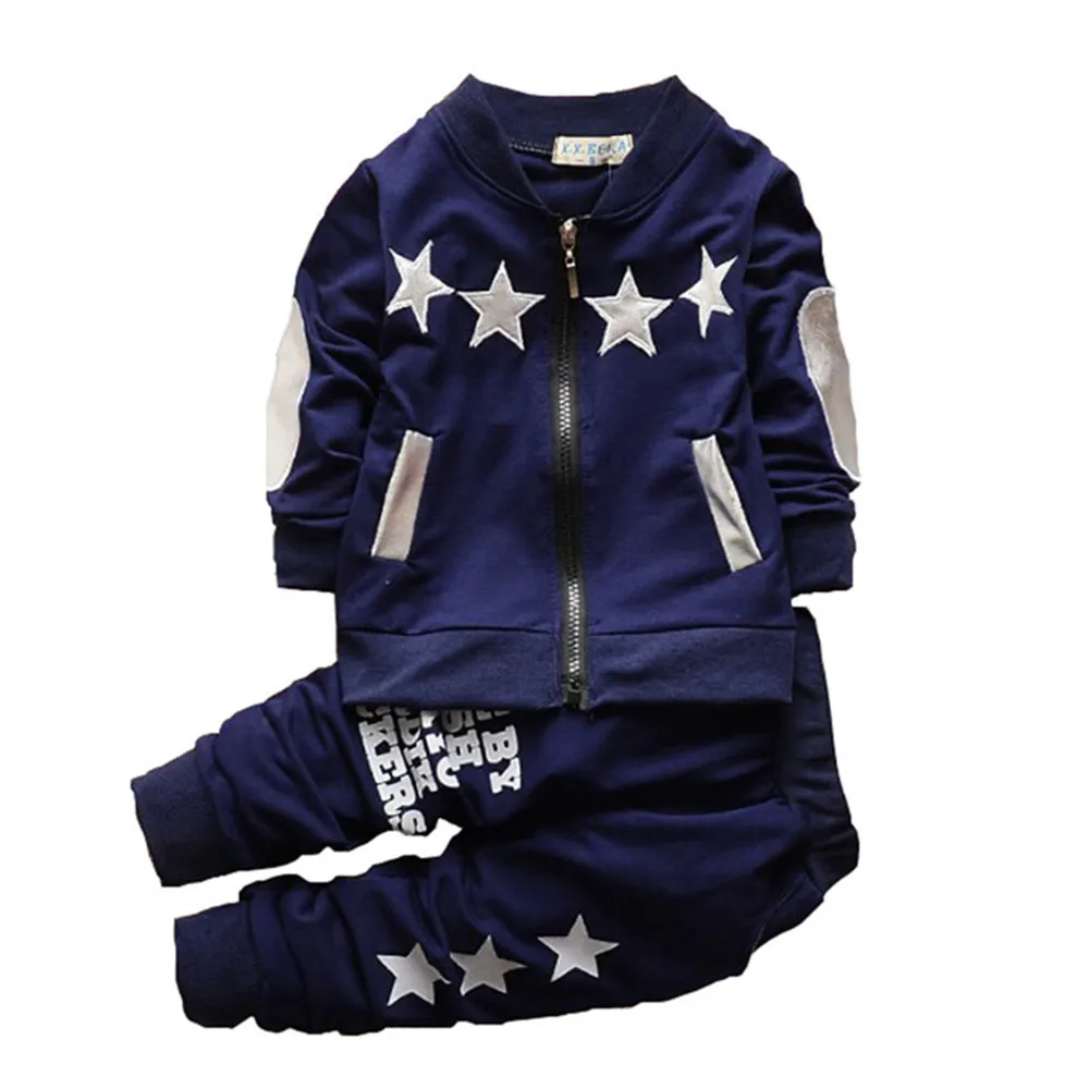 BibiCola Autumn Baby Boy Clothing Set Bebe Sport Suit Sets Top Coat
