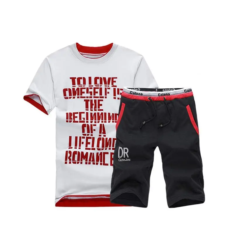 Men Sets Short Casual Print Round Collar Slim T Shirts Tops Drawstring Fashion Shorts conjuntos de hombres Hot Men Sets Short Casual Print Round Collar Slim T Shirts Tops Drawstring Fashion Shorts conjuntos de hombres Hot