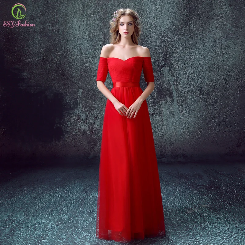 red banquet dresses