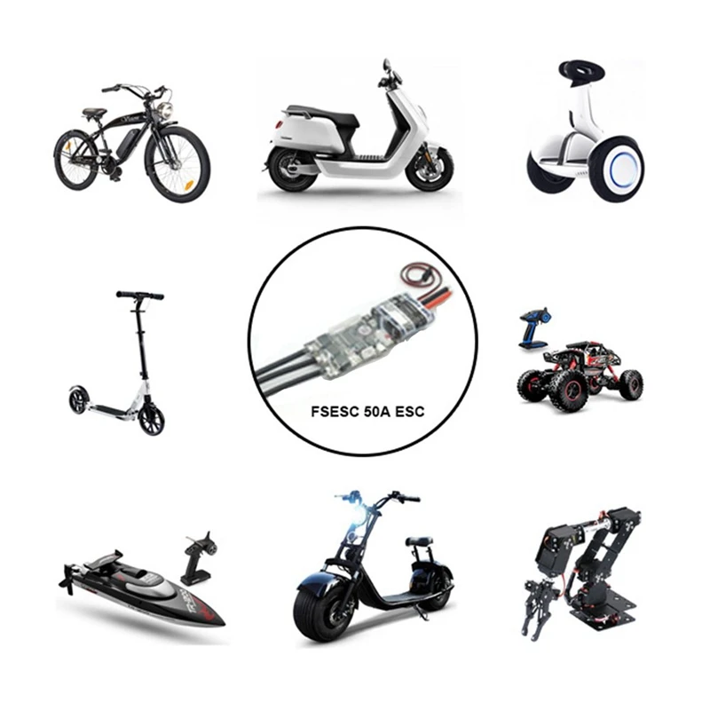 Новый Fsesc V4 50A Sk8 Esc W/ 5V/1.5A Bec для электрического скейтборда Rc автомобиля E Bike Scooter
