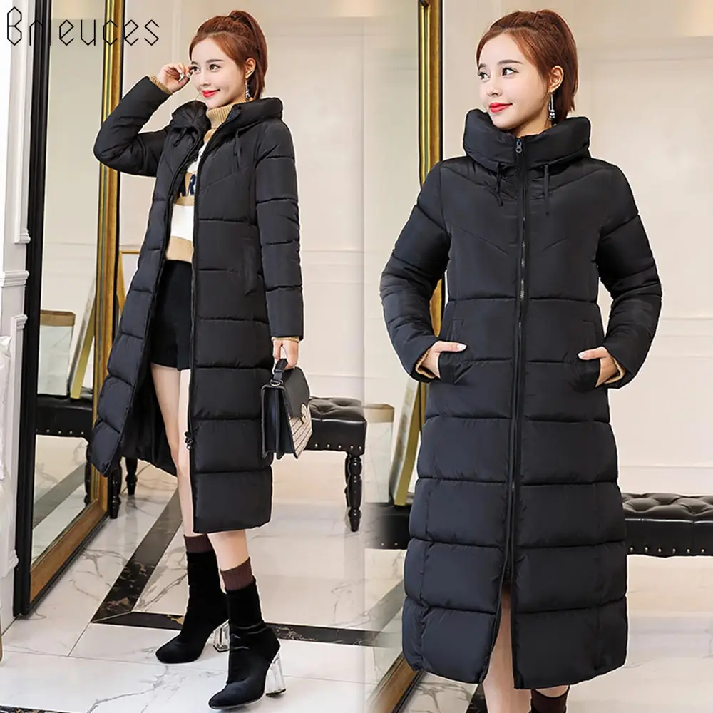 Brieuces 2018 New Fashion Women Winter Jacket Warm Hooded Female Womens Winter Coat Long Parkas Thicken Down Cotton Outwear Brieuces 2018 New Fashion Women Winter Jacket Warm Hooded Female Womens Winter Coat Long Parkas Thicken Down Cotton Outwear