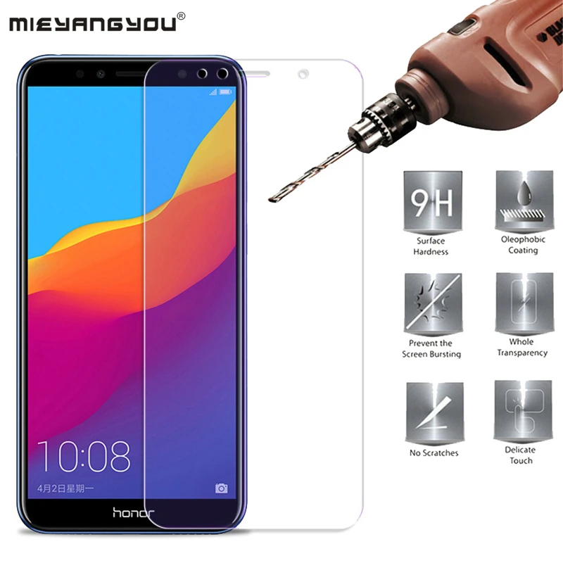 

Tempered Glass Fit For Huawei P8 P9 lite Honor 8 9 10 4 5C 6X With Cleaning Tools 9H 2.5D HD Screen Protector Protection Film